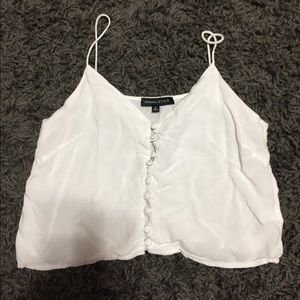 White crop top